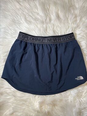 The North Face Navy Blue Athletic Skort with Branded Waistband